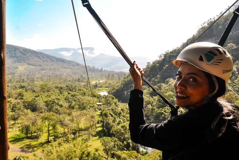 Voe pedalando: Skybike em Praia Grande!